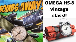 OMEGA HS 8 1943 World War 2 vintage pilot's watch review!!