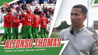 "A GREAT CAMPAIGN" | Thomas Proud of One Day Cup Run 💚