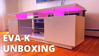 (Unboxing) Meble Furniture EVA K Modern 71" TV Stand | Imkamp TV Stand for TVs up to 80