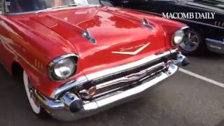 Row of 1957 Chevrolets.(The Macomb Daily/David  Dalton)