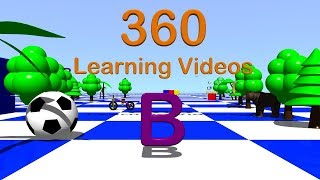 Letter B - 360° 3D Animated VR Kids Video