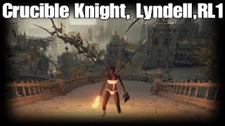 Crucible Knight, Lyndell Capitol, (LvL 1 with Steel-Wire Torch), Elden Ring