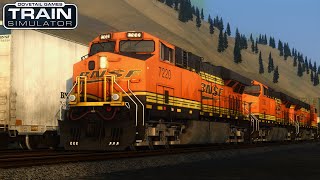 Train Simulator Classic: Stevens Pass Scenario "Winter Hill Climb East" | BNSF ES44DC