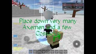 How to easily beat make your own army-Roblox