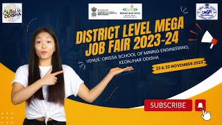 District Level Mega Job Fair 2023 | Keonjhar, Odisha