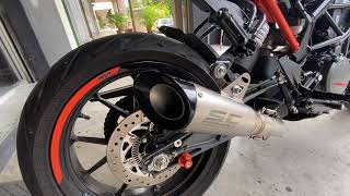 KTM DUKE 250 V2 SC Project Slip on exhaust system