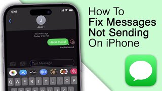 How To Fix Messages Not Sending On iPhone! [2024]