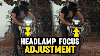 JUST ONE BOLT 🔩 & ADJUST HEADLIGHT FOCUS | AJR7 - [Moto mystique]