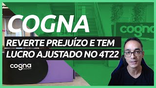 COGNA COGN3 Reverte prejuízo e tem lucro ajustado no 4T22