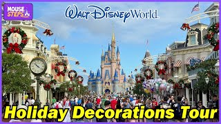 Holiday Decorations Tour at The Magic Kingdom with Christmas Tree - Walt Disney World 2024