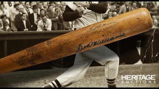 1960 Ted Williams Game Used & Signed Home Run Bat