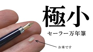 小さすぎ！セーラー万年筆の「シャレーナ」のニブがミニチュアレベル Sailor Fountain Pen Chalana is miniscule.