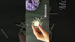 matchstick wall hanging craft idea #shorts #youtubeshorts