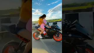 #girls#right#KTM#RC#125 bike lovers best#viral#girls#riding#KTM#RC#125#looks lover#viral#short 👫💗❣️😭