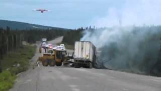 Water Bomber atTrans-LabradorHighway truck