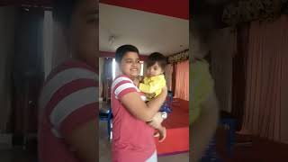 dance with dada 💃🕺💃🕺#swarnadyuti #baby #dance #cute #viral #trending #shorts