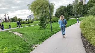 A walk in Quiet Neighborhood Lithuania Kaunas🤗معلومات عن دولة ليتوانيا اجابيات و سلبيات