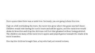 The Racist Tree (offensive language)