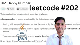 202. Happy Number || leetcode 202 || HashSet || java