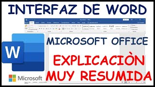 ✅💥🔥 RECONCIENDO LA INTERFAZ DE WORD Explicación resumida pero profunda | PARA PRINCIPIANTES