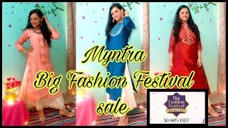 Myntra kurti haul 2020 | Try-on haul | Myntra sale 2020 | Myntra Big Fashion Festival Sale 2020