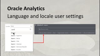 Language and locale user settings in Oracle Analytics