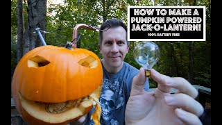 We made a battery free, pumpkin powered, JACK-O-LANTERN!   Episode 27