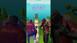 Fortnite: what’s ur favorite day? Can YOU do all? #fortnite #vbucks #shortvideo #shorts #short