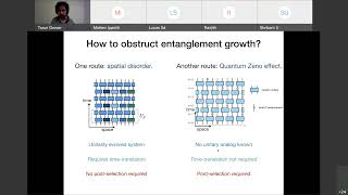 Space-time duality between Localization Transitions and Quantum Zeno Transitions by Tarun Grover