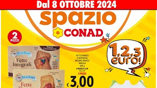 Volantino Conad dall’ 8 al 21 ottobre 2024  🛒 OFFERTE A 1-2-3 € 🟩⬜️🟥 #anteprima spazio conad