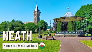 NEATH, Wales | 4K Narrated Walking Tour | Let's Walk 2023