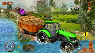 2023 model new tractor trali 🚜👍🎮 ki video heavy tractor trali Saman loader game QumirO2games