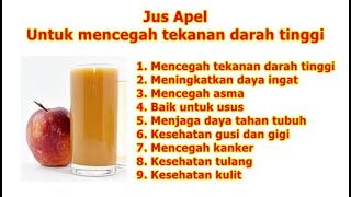 Cara Membuat Jus Apel Untuk mencegah tekanan darah tinggi