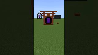 JAPANESE NETHER PORTAL IN MINECRAFT!!😱😱#shorts #justiceforsidhumoosewala #minecraft