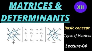 Matrices & Determinants L4 || Class-12 || CHSE || CBSE || Types of matrices ||