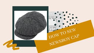 How to sew newsboy cap ("Peaky Blinders")