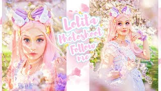 ♡ BTS Sweet Lolita photoshoot 🌸 Cherry Blossoms in New Zealand