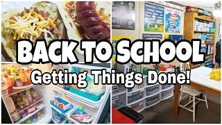 Cleaning, Organizing, & Getting it All Done • BACK TO SCHOOL! • Day in the Life of a Homeschool Mom