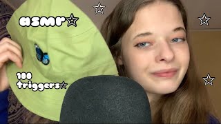 ASMR 100 triggers but in one minute