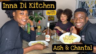 Cooking with my Friends @Chantal201 @MediagirlAsh Shrimp Alfredo Pasta || Pop Up Restaurant 😂