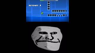 Secret Way - Troll Face Meme #shorts #geometrydash #troll #trollface