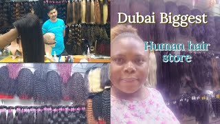 MARKET VLOG|BIGGEST HUMAN HAIR STORE IN DUBAI #youtubesearch #viral #dubai #shortvideo #hair