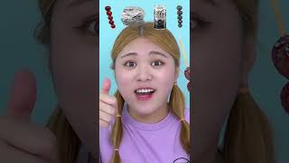 리얼 꿀맛 거봉 탕후루 ASMR 먹방ㅋㅋ  HIU TIKTOK Emoticon MUKBANG #Shorts | HIU 하이유