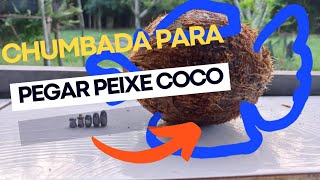 Teste de chumbada para peixe coco 👍😉