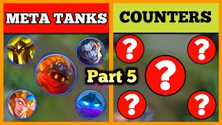 COUNTER THE META, HOW TO COUNTER META HEROES IN MOBILE LEGENDS, Tier List, Meta TANK, SWASON 18 2020