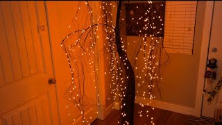 7 foot LED Willow Tree assembly spooky Halloween Tree