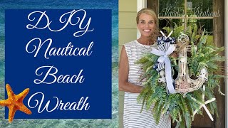 DIY nautical beach wreath