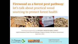 National Firewood Bank Summit Breakout: Wood Sourcing & Forest Health