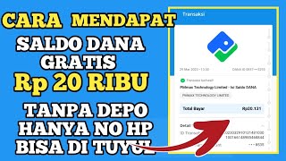 CARA MENDAPAT SALDO DANA 20 RIBU TANPA DEPO HANYA MODAL NO HP APLIKASI PENGHASIL UANG TERBARU