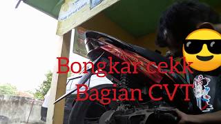 bongkar Bak CVT yamaha motor mio sporty